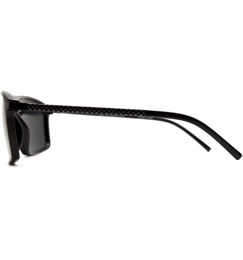 Rectangular p596 Rectangular Style Polarized- for Mens 100% UV PROTECTION - Darkblue-black - CJ192TDQY0Z $27.73