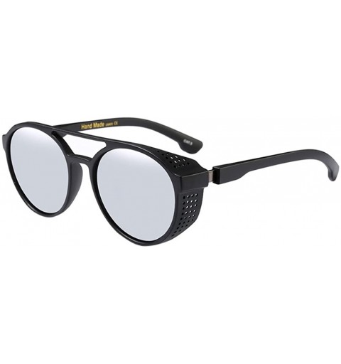 Wayfarer Fashion Men's Sunglasses Retro Circle for Women UV Protection Shades Eyewear - White - C518G7A4M3A $8.58