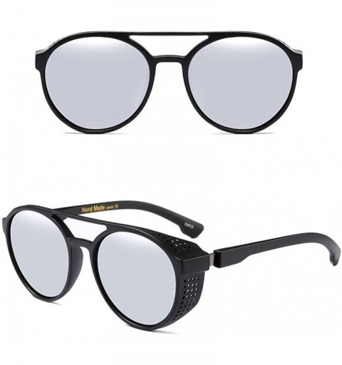 Wayfarer Fashion Men's Sunglasses Retro Circle for Women UV Protection Shades Eyewear - White - C518G7A4M3A $8.58