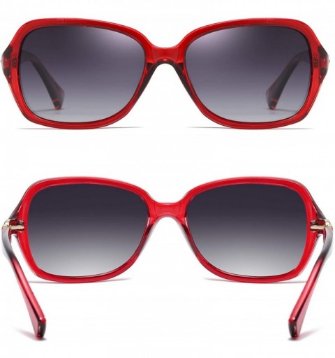 Round Retro Polarized Sunglasses for Women 100% UV400 Protection Lens Driving Outdoor Eyewear - CJ18RT32AWX $14.59