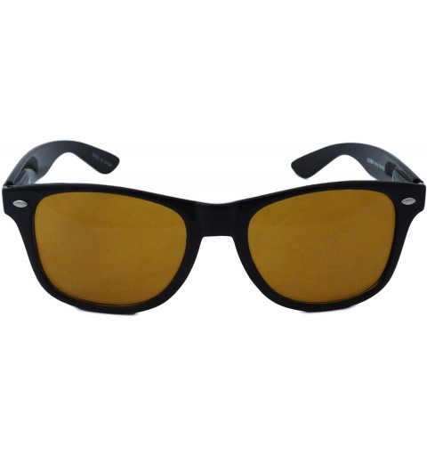 Sport Blue Blocking Driving Sunglasses Retro Style Mens Womens (Black/Blue-Blocking Lens - 55mm) - CN11L1SCBYP $8.33