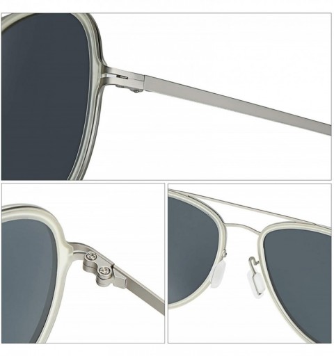 Aviator Polarized Aviator Sunglasses for Men Women UV400 Protection TR90 Frame Ultra Light Pilot Shape Glasses - CR18QZ7R674 ...