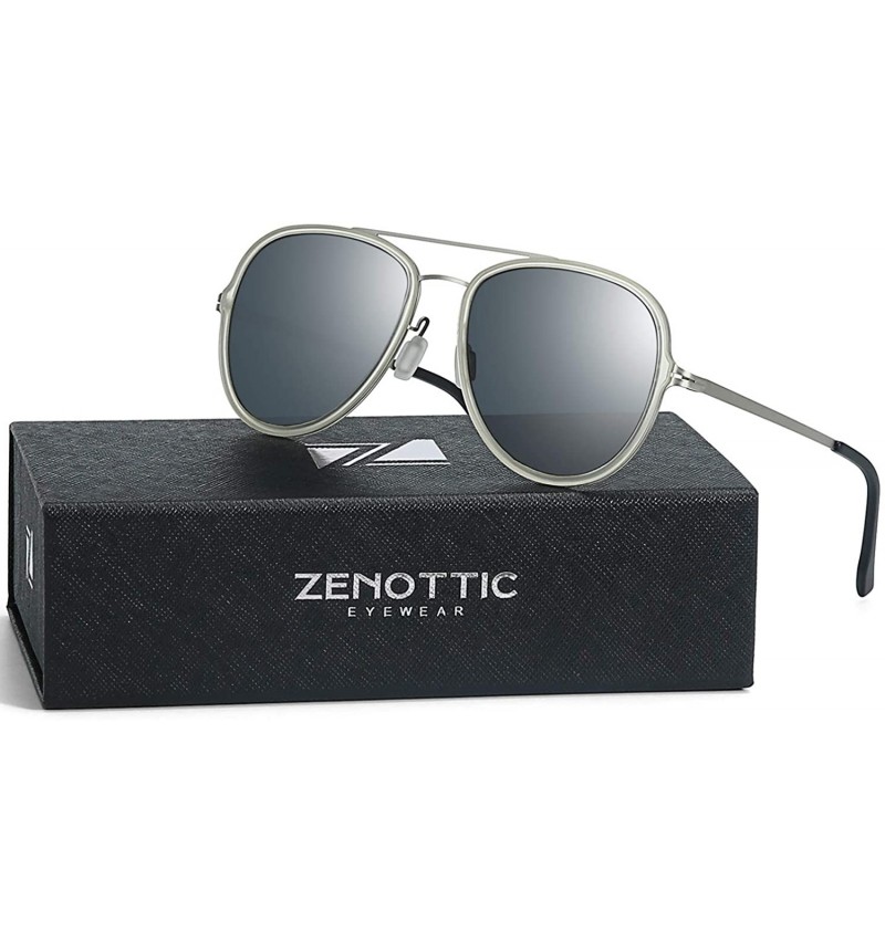 Polarized Aviator Sunglasses for Men Women UV400 Protection TR90 Frame ...