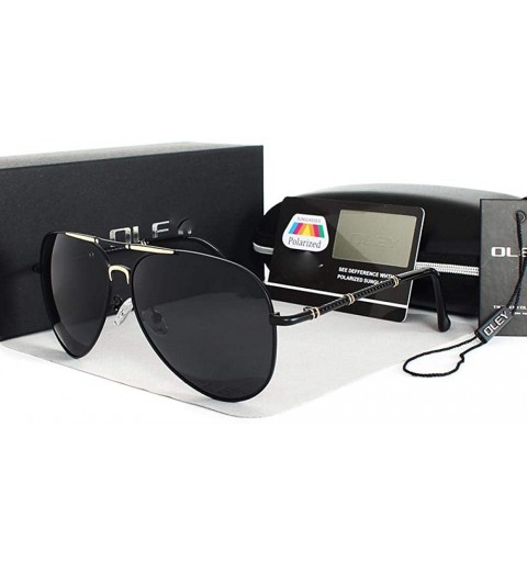 Aviator Unisex Polarized Sunglasses Men Women Oversized Sun Glasses Y1616 C1 BOX - Y1616 C2 Box - CW18XDURK8M $19.13