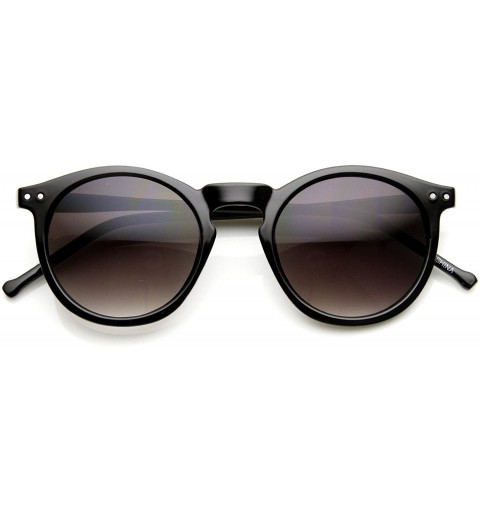 Round Eddy' Round Fashion Sunglasses - Black-purple - C811WP2WL9B $7.79