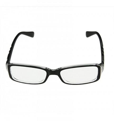 Rectangular Vintage Classic Rectangular Computer Eyelasses - Black 4 - CR1832YZDL6 $8.67