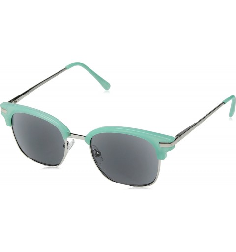 Square Women's Water Color Square Reading Sunglasses - Turquoise/Silver - CH1806X39TS $17.69