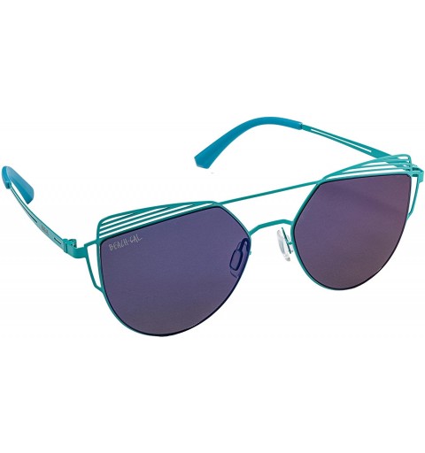 Aviator Women's Sunglasses - Lightweight Designer Aviator Sport and Fashion - Blue Curacao - CJ18DZY4OU7 $58.67