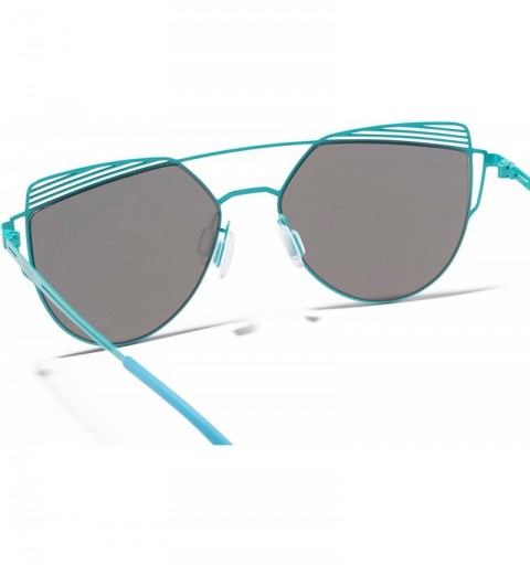 Aviator Women's Sunglasses - Lightweight Designer Aviator Sport and Fashion - Blue Curacao - CJ18DZY4OU7 $58.67