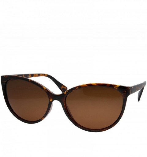Oversized Women's Polarized Cateye Sunglasses Lentes De Sol - Tortoise - CB12E4SQ5DV $20.11