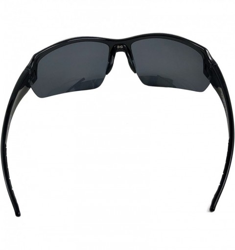 Rimless TR90 Lightweight Polarized Sunglasses - Outdoor - Sports - Cycling for Men and Women - Polished Black - C618EXI24WS $...