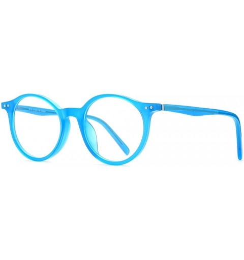 Round Vintage Polarized Sunglasses for Women - 100% UV400 Protection Acetate Frame 9116 - CH194N6E4E2 $19.63