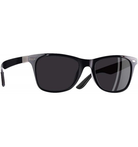 Oversized Polarized Sunglasses Men Women Driving Square Style Sun Male Goggle - C7bright Black - CQ194OEXQY9 $23.07