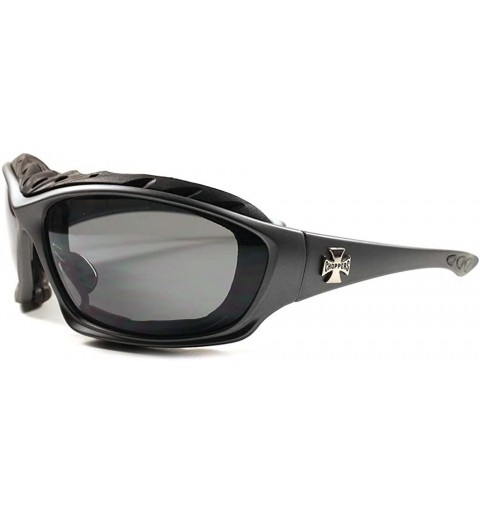 Goggle Gray Motorcycle Biker Riding Foam Padded Wrap Goggles Sunglasses - CW189AN2KD2 $14.28