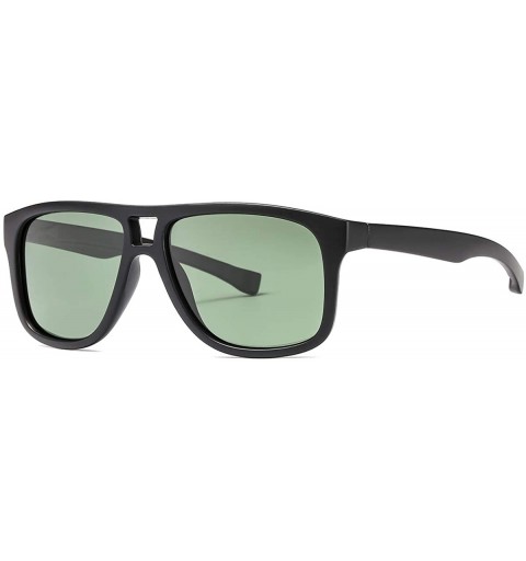 Sport Polarized Sunglasses Pilot Square Frame Sport Spectacles For Hunting Fishing Driving K0610 - Green - C418K7QYGK4 $28.41