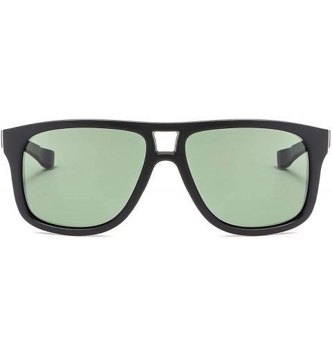 Sport Polarized Sunglasses Pilot Square Frame Sport Spectacles For Hunting Fishing Driving K0610 - Green - C418K7QYGK4 $26.52