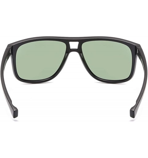 Sport Polarized Sunglasses Pilot Square Frame Sport Spectacles For Hunting Fishing Driving K0610 - Green - C418K7QYGK4 $26.52