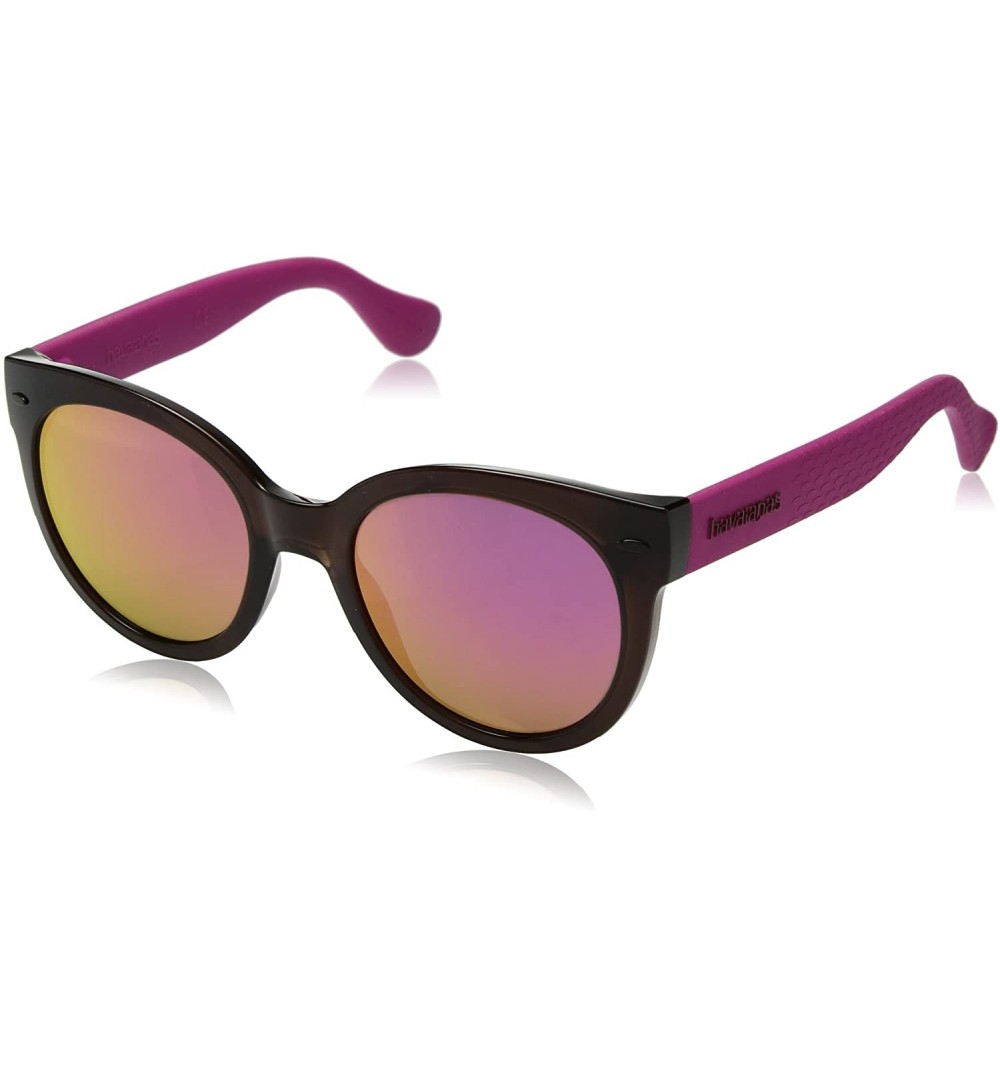 Oval Women's Noronha Round Sunglasses - Brown Pink - C217X3MHCEA $33.99