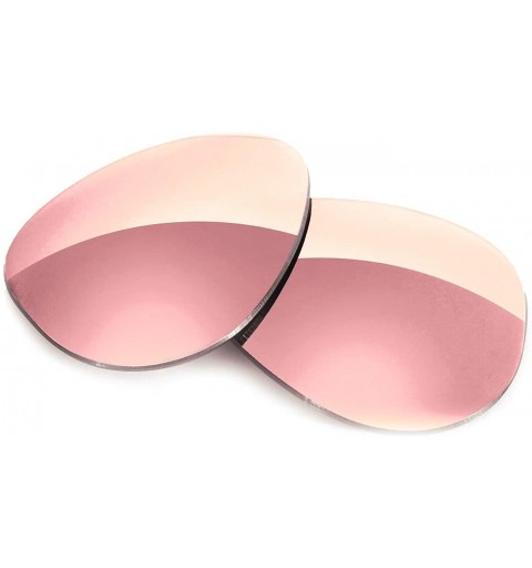 Aviator Non-Polarized Replacement Lenses for Ray-Ban RB3025 Aviator Large (62mm) - Rose Gold Mirror Tint - CQ18IY44I78 $48.11