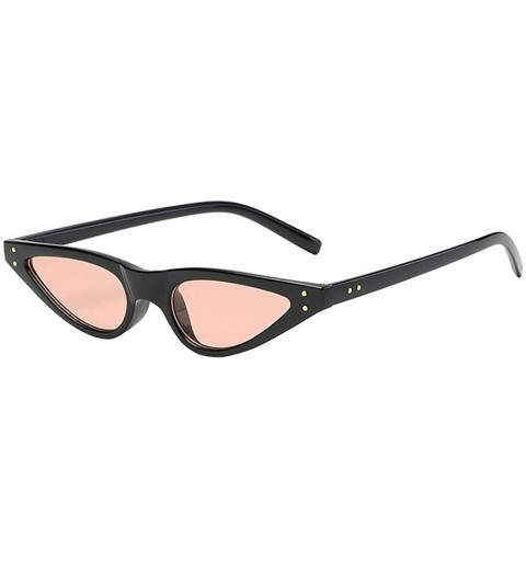 Cat Eye Sunglasses Transparent Polarized Protection - Pink - CH18UXWOSY9 $8.34