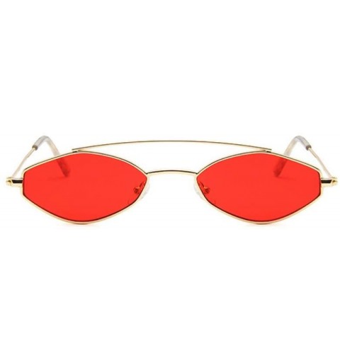 Oval 90s Sunglasses Women Retro Oval Sunglasses Lady Vintage Black Sunglasses Girls Eyeglasses UV400 - 3 - CL18QXY9CDK $59.02