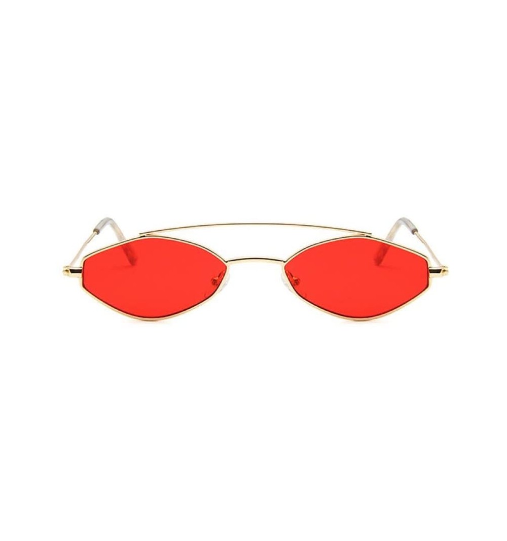 Oval 90s Sunglasses Women Retro Oval Sunglasses Lady Vintage Black Sunglasses Girls Eyeglasses UV400 - 3 - CL18QXY9CDK $25.49
