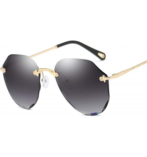 Rimless 2019 Sunglasses For Women Rimless Cutting Ocean Lens Brand Designer Shades Sun Glasses Men - 1 - C018W89A5ZW $13.54