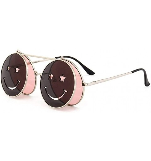 Oversized Sunglasses Vintage Glasses Accessories - Clear Pink - CF18WNLDN27 $19.22