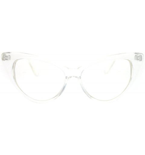 Cat Eye Womens Goth Mod Chic Classic Retro Cat Eye Optical Glasses - Clear - CU11NJ28UY1 $9.67