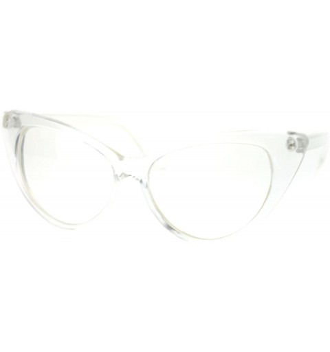 Cat Eye Womens Goth Mod Chic Classic Retro Cat Eye Optical Glasses - Clear - CU11NJ28UY1 $9.67