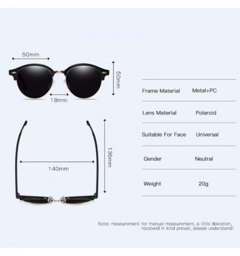 Aviator Polarized sunglasses for men and women classic dazzling retro polarized driving Sunglasses - D - CZ18Q06XITD $26.71