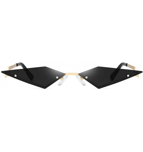 Wayfarer Cat Eye Sunglasses for Women - Irregular Shape Mini Narrow Square Sunglasses Party Show Accessories Clubwear - CE196...