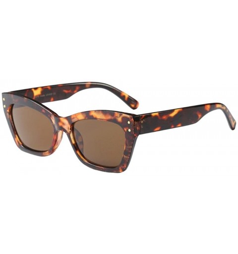 Oversized Sunglasses for Men Women Vintage Sunglasses Cat Eye Sunglasses Retro Glasses Eyewear Sunglasses Hippie - E - CH18QM...