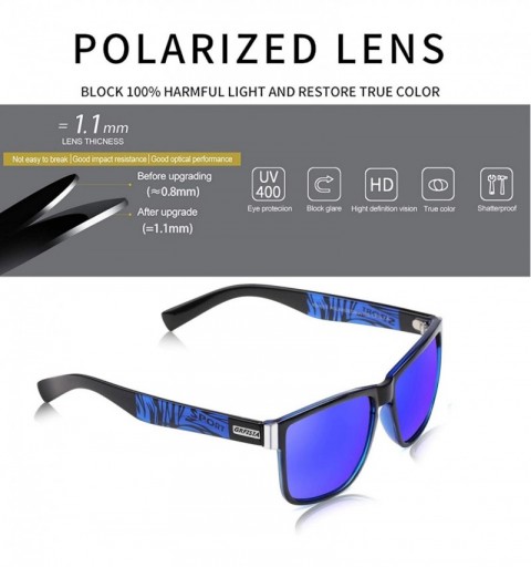 Sport Vintage Polarized Sunglasses for Men and Women Driving Sun glasses 100% UV Protection - C318U5GCHMR $19.72