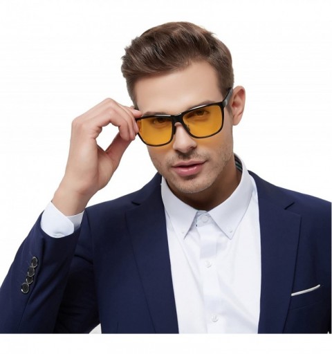 Rimless Anti Glare Driving Glasses for Men and Women - D - CR194HR07GL $23.29