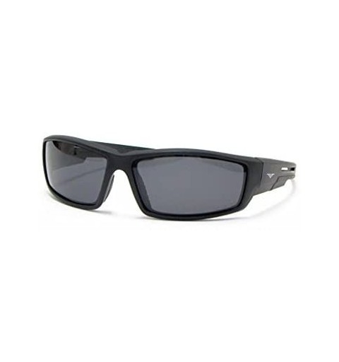 Sport Men's Polarized Sunglasses Sport Cycling Running Outdoor Free Microfiber Pouch - Black - CH11W84YE7N $9.62