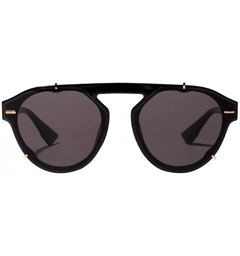 Oversized Women Oversized Round Eye Sunglasses Retro Classic Eyewear Fashion Radiation Protection - Multicolor -C - C118OZ0CT...