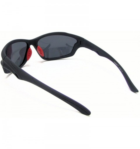 Sport Mens Polarized Sport Sunglasses Performance - Matte Black - CC11LGU3P8T $9.15