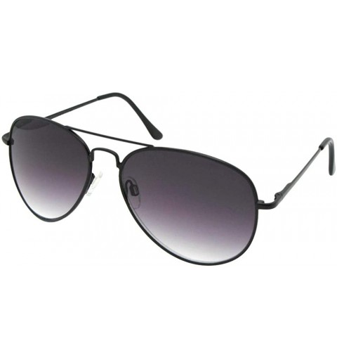 Aviator Aviator Full Reader Mens Sunglasses With Gradient Lens R88 - Black Frame Gray Lenses - CM18TUQHIX9 $34.25