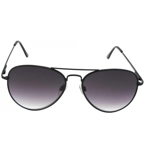 Aviator Aviator Full Reader Mens Sunglasses With Gradient Lens R88 - Black Frame Gray Lenses - CM18TUQHIX9 $16.33