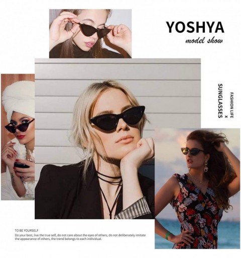 Wayfarer Retro Vintage Narrow Cat Eye Sunglasses for Women Clout Goggles Plastic Frame - White Grey - C718LDWUQ8Y $9.22