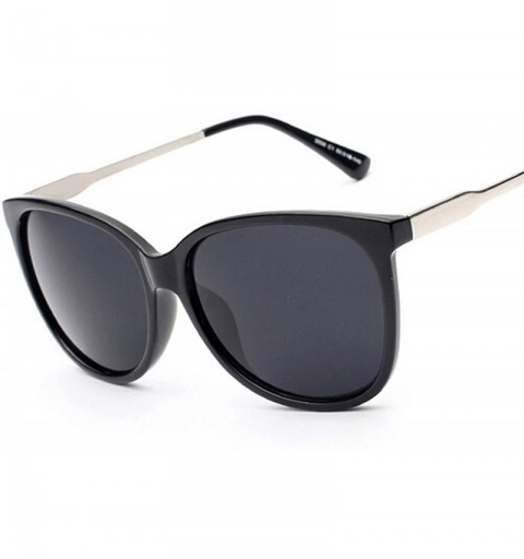 Oversized Women Oversized Fashion Sunglasses Female Vintage Round Big Frame Outdoor Sunglass UV400 - Black - CY197Y7GCDS $33.66