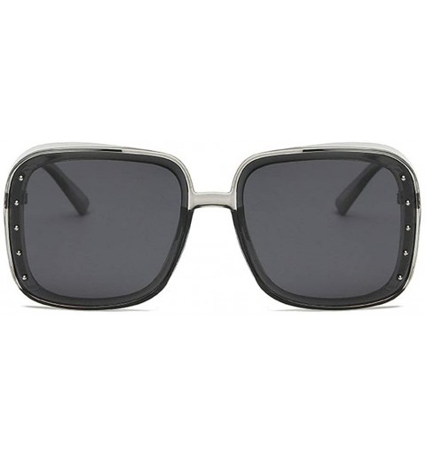 Square Mens Polarized Sunglasses Eyewear Flat Top Quality Square Glasses Outdoor Sports Mens Goggle UV400 - Grey - CR1935U4GX...