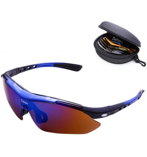 Sport Riding Glasses Polarized Myopia Outdoor Glasses Men/Women Mountain Bike Sports Equipment - Blue - CW18ERN763D $55.22