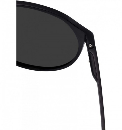 Aviator Men's Driving Polarized Sunglasses for Men Al-Mg Metal Frame Ultra Light - Black Frame/Mirror Blue Lens - CH193QSTRQZ...