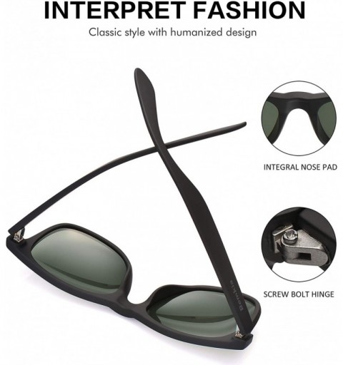 Sport Polarized Sunglasses Men Women UV400 Protection 58mm Len-Plastic Frame - Grey 27 - CY18EOWZ7Z6 $11.98