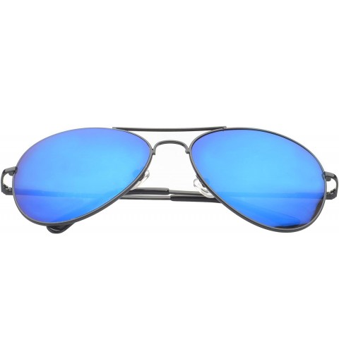 Aviator 'Berkeley' Aviator Fashion Sunglasses - Blue - C511OJZZU7R $22.18