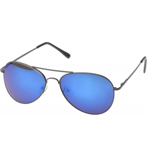 Aviator 'Berkeley' Aviator Fashion Sunglasses - Blue - C511OJZZU7R $10.71