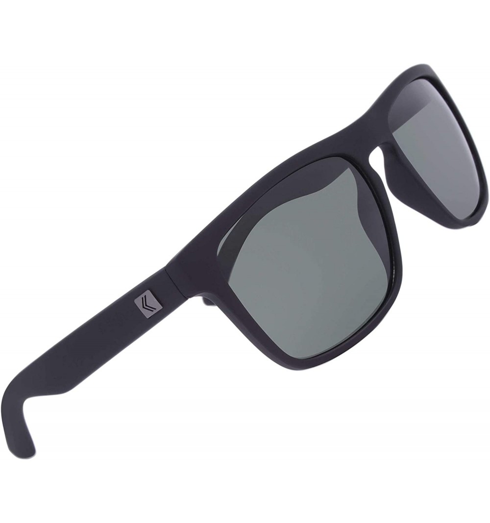 Wayfarer Calibrate Men's Casual Sporty Sunglasses- Wayfarer Style Keyhole Frame- 100% UV Protection Rectangular Lenses - CA19...