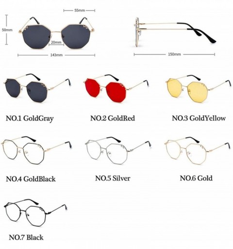 Sport 2019 Women Metal Sunglasses Brand Designer Eyeglasses Men Vintage Shopping Street Beat UV400 - Silver - CS18W78E4MI $32.10